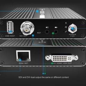 Kiloview DC230 4-kanálový H.264 video dekóder do SDI a DVI-I (HDMI/VGA) s multiview Kiloview DC230 4-kanálový H.264 video dekóder do SDI a DVI-I (HDMI/VGA) s multiview