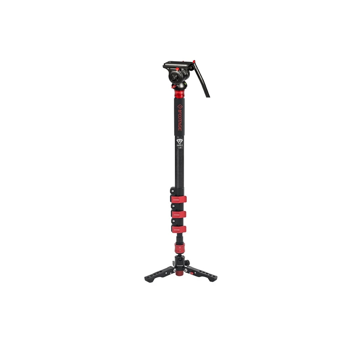 iFootage Cobra 2 monopod so stojanom (A180) včítane hlavy Komodo 